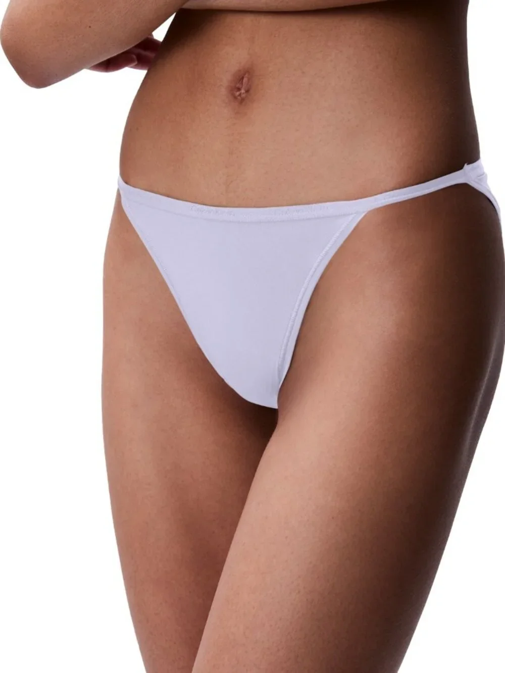 #2193 Calvin Klein Ideal Micro String Bikini Underwear QD5176 - Saltwater